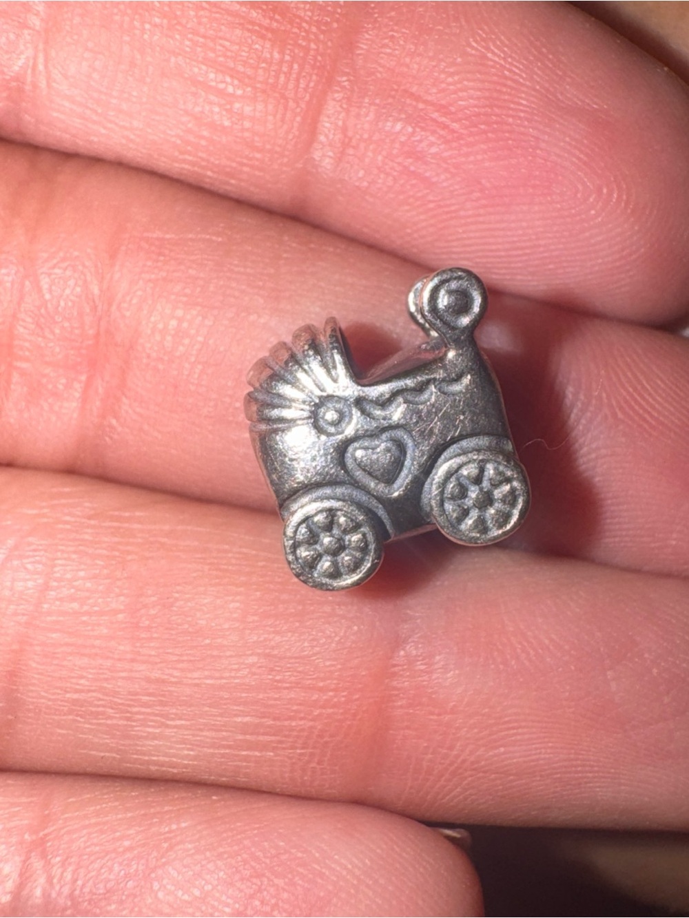 Pandora Authentic Baby Carriage Charm